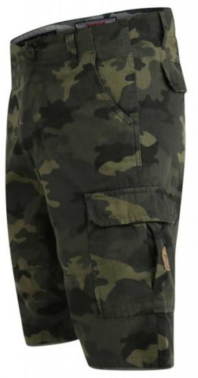 D555 Marty Camo Shorts Green - Shorts - Shorts hommes grande taille