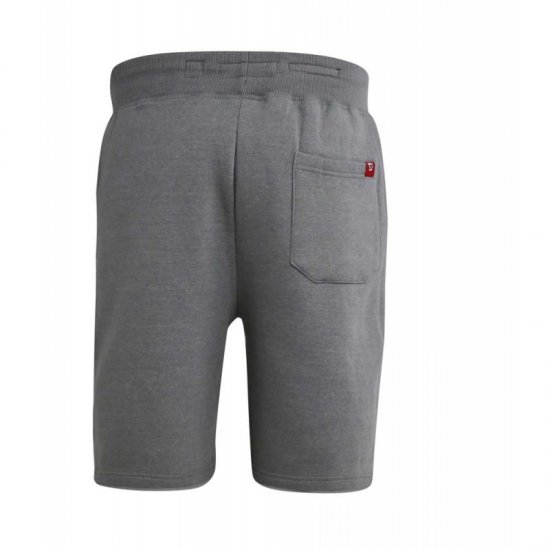 D555 Lindon Jersey Shorts Grey - Pantalons/shorts de survêtement - Survêtement/jogging grandes tailles