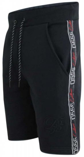 D555 Burlington Couture Jersey Shorts Black - Pantalons/shorts de survêtement - Survêtement/jogging grandes tailles