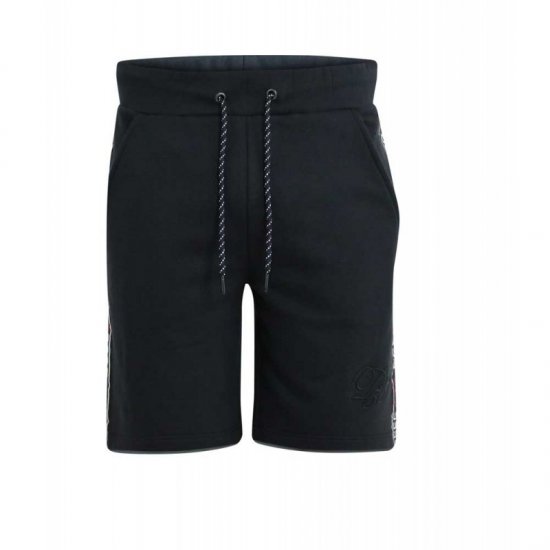 D555 Burlington Couture Jersey Shorts Black - Pantalons/shorts de survêtement - Survêtement/jogging grandes tailles
