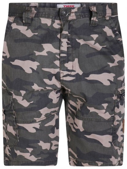 D555 Chadwick Shorts Green Camo - Shorts - Shorts hommes grande taille