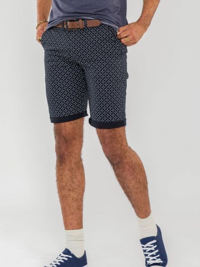 D555 Magna AO Print Stretch Chino Shorts - Shorts - Shorts hommes grande taille