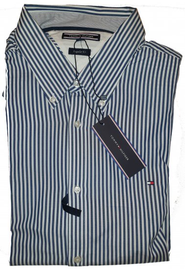 Tommy Hilfiger North Stripe Long Sleeve Shirt Blue/White - Les offres folles d’avril de Motley - 