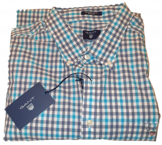 Gant 347620 Shirt Blue - Les offres folles d’avril de Motley - 