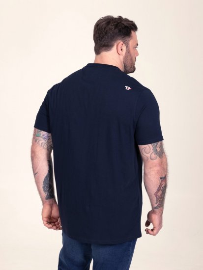 D555 Slater T-shirt imprimé Bleu marine - T-shirts - T-shirts Homme Grande Taille
