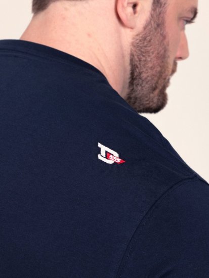 D555 Slater T-shirt imprimé Bleu marine - T-shirts - T-shirts Homme Grande Taille