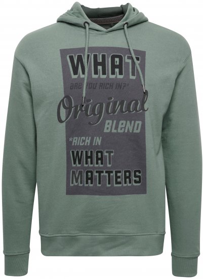 Blend Hoodie 4285 Duck Green - Sweatshirts & hoodies - Sweatshirts/Hoodies grande taille homme