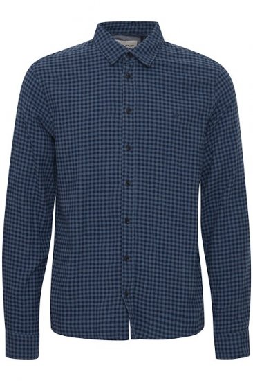 Blend Long Sleeve Shirt 4317 Dress Blues - Chemises - Chemises Grandes Tailles Hommes