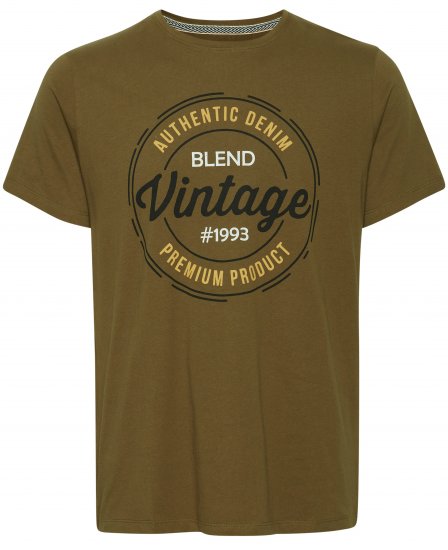 Blend 4811 T-Shirt Military Olive - T-shirts - T-shirts Homme Grande Taille