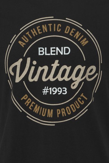 Blend 8411 T-Shirt Black - T-shirts - T-shirts Homme Grande Taille