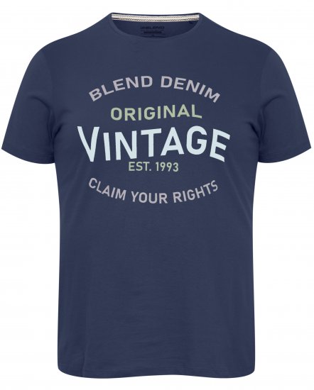 Blend 5018 T-Shirt Navy - T-shirts - T-shirts Homme Grande Taille
