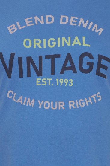 Blend 5018 T-Shirt Blue - T-shirts - T-shirts Homme Grande Taille