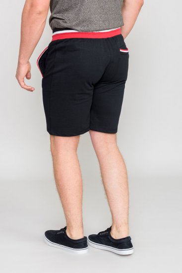 D555 DAGENHAM Jersey Shorts Black - Pantalons/shorts de survêtement - Survêtement/jogging grandes tailles