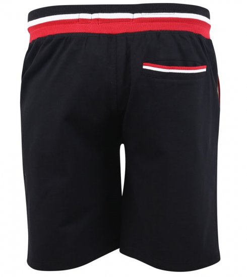 D555 DAGENHAM Jersey Shorts Black - Pantalons/shorts de survêtement - Survêtement/jogging grandes tailles