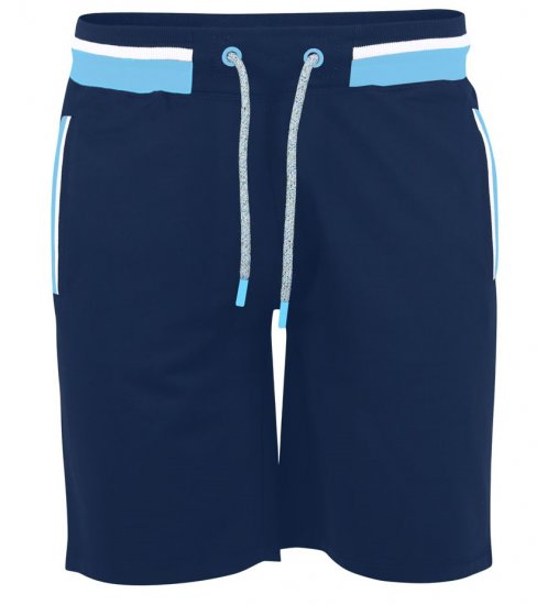 D555 DAGENHAM Jersey Shorts Navy - Pantalons/shorts de survêtement - Survêtement/jogging grandes tailles