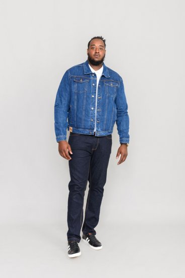 Duke Trucker Denim Jacket Blue - Vestes - Vestes Homme Grandes Tailles
