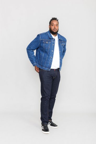 Duke Trucker Denim Jacket Blue - Vestes - Vestes Homme Grandes Tailles