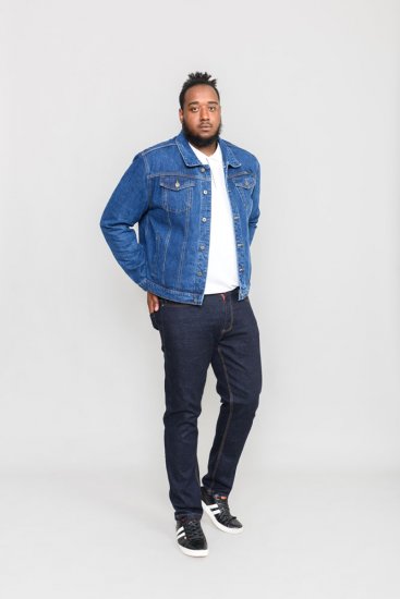 Duke Trucker Denim Jacket Blue - Vestes - Vestes Homme Grandes Tailles