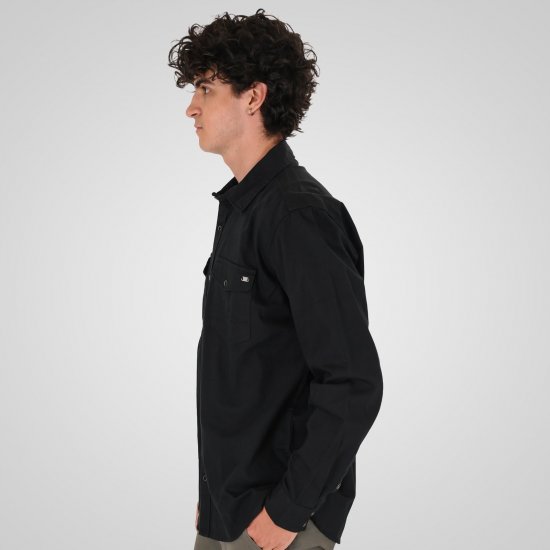 Double Outfitters GS-5126 Chemise à boutons-pression Noir - Chemises - Chemises Grandes Tailles Hommes