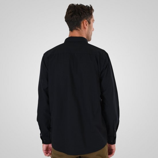 Double Outfitters GS-5225 Chemise Oxford Noir - Chemises - Chemises Grandes Tailles Hommes