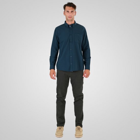 Double Outfitters GS-5225 Chemise Oxford Vert foncé - Chemises - Chemises Grandes Tailles Hommes