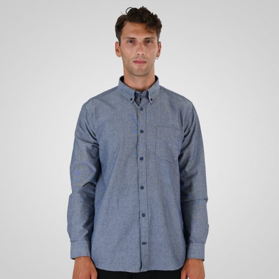 Double Outfitters GS-5225 Chemise Oxford Bleu clair - Chemises - Chemises Grandes Tailles Hommes