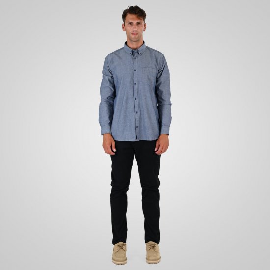 Double Outfitters GS-5225 Chemise Oxford Bleu clair - Chemises - Chemises Grandes Tailles Hommes