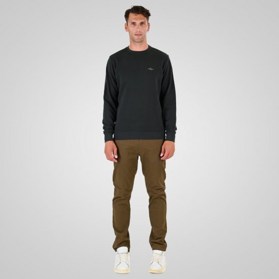 Double Outfitters MTOP-1141 Sweat-shirt Vert foncé - Sweatshirts & hoodies - Sweatshirts/Hoodies grande taille homme