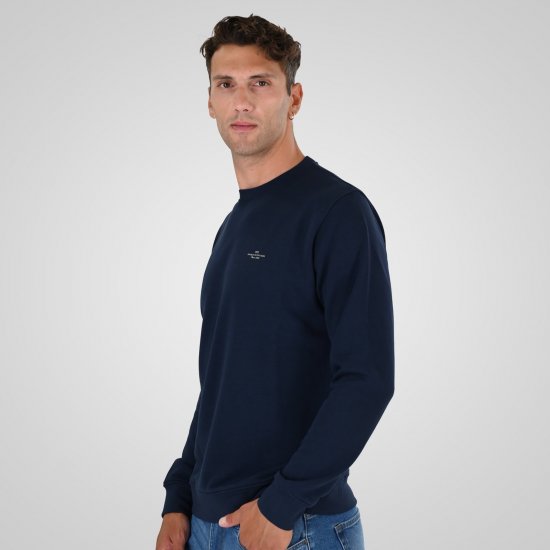 Double Outfitters MTOP-1141 Sweat-shirt Bleu marine - Sweatshirts & hoodies - Sweatshirts/Hoodies grande taille homme