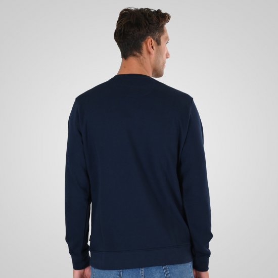 Double Outfitters MTOP-1141 Sweat-shirt Bleu marine - Sweatshirts & hoodies - Sweatshirts/Hoodies grande taille homme