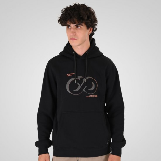 Double Outfitters MTOP-1146 Sweat à capuche Noir - Sweatshirts & hoodies - Sweatshirts/Hoodies grande taille homme