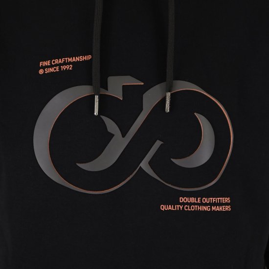 Double Outfitters MTOP-1146 Sweat à capuche Noir - Sweatshirts & hoodies - Sweatshirts/Hoodies grande taille homme