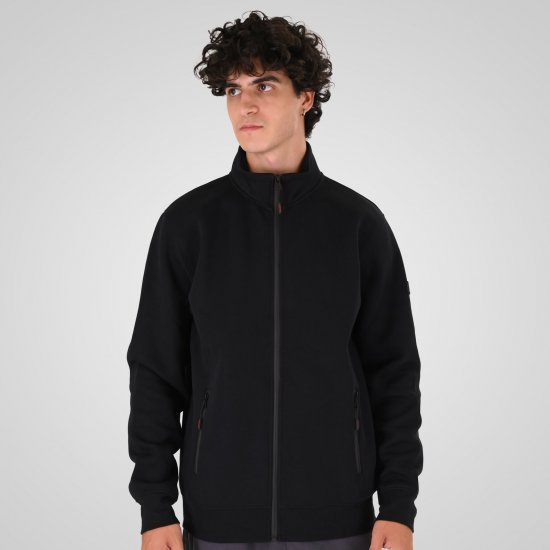 Double Outfitters MTOP-1158 Veste sweat zippée Noir - Sweatshirts & hoodies - Sweatshirts/Hoodies grande taille homme