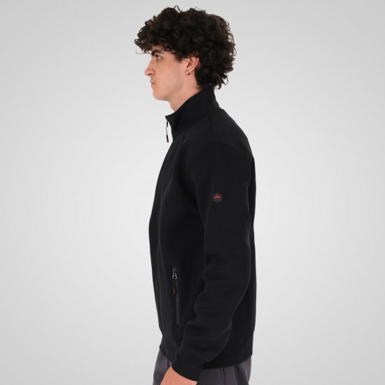 Double Outfitters MTOP-1158 Veste sweat zippée Noir - Sweatshirts & hoodies - Sweatshirts/Hoodies grande taille homme