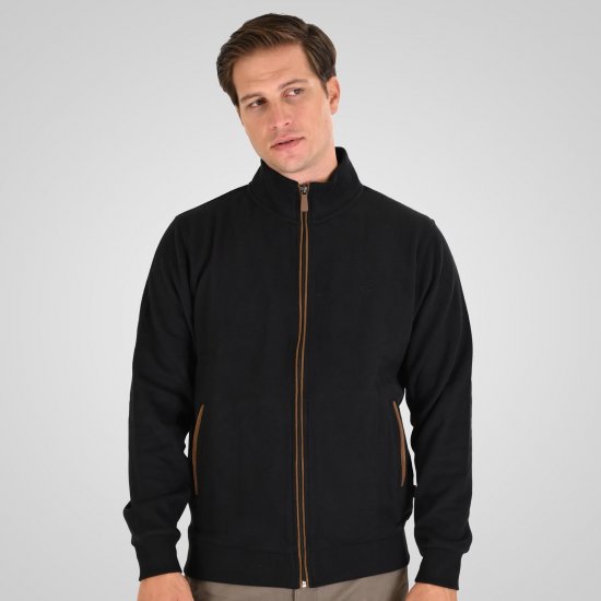 Double Outfitters SEL-1168 Veste sweat zippée Noir - Sweatshirts & hoodies - Sweatshirts/Hoodies grande taille homme