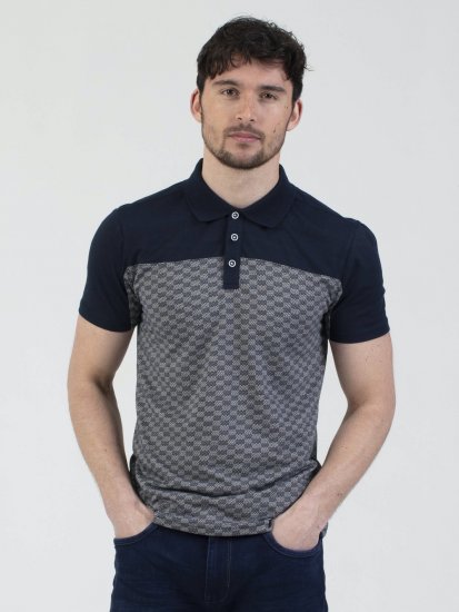 Mish Mash Doha Contrast Polo Navy - Polos - Polos homme grande taille