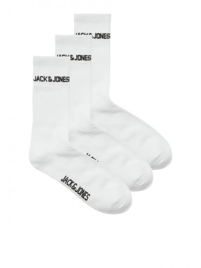 Jack & Jones Melvin Chaussettes de tennis Blanc lot de 3 - Sous-vêtements & bain - Sous-vêtements Grande Taille