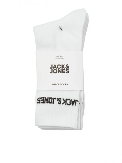 Jack & Jones Melvin Chaussettes de tennis Blanc lot de 3 - Sous-vêtements & bain - Sous-vêtements Grande Taille
