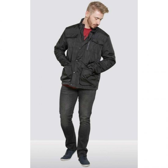 D555 Brentford Jacket Black - Vestes - Vestes Homme Grandes Tailles