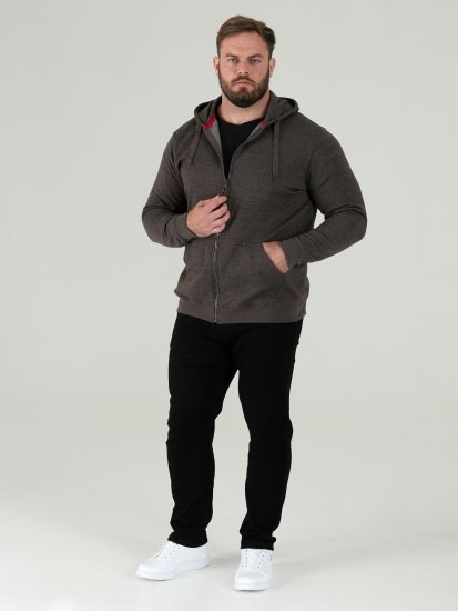 D555 Cantor Hoodie Grey - Sweatshirts & hoodies - Sweatshirts/Hoodies grande taille homme