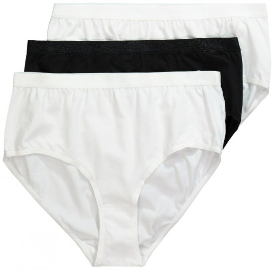 Ulla Popken 309783 Culottes lot de 3 Blanc - Culottes - 