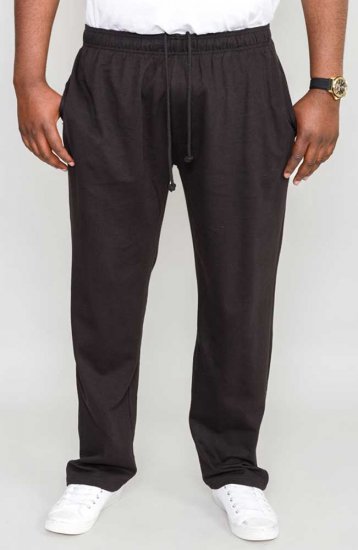 D555 Rory "Lightweight" Joggers Black - Pantalons/shorts de survêtement - Survêtement/jogging grandes tailles