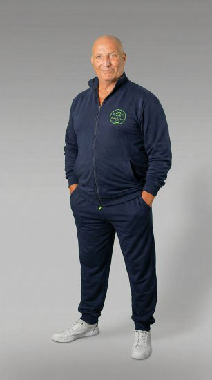 20 Nodi Ostro Stretch Fleece Cotton Tracksuit Navy - Survêtements - Survêtements homme grande taille