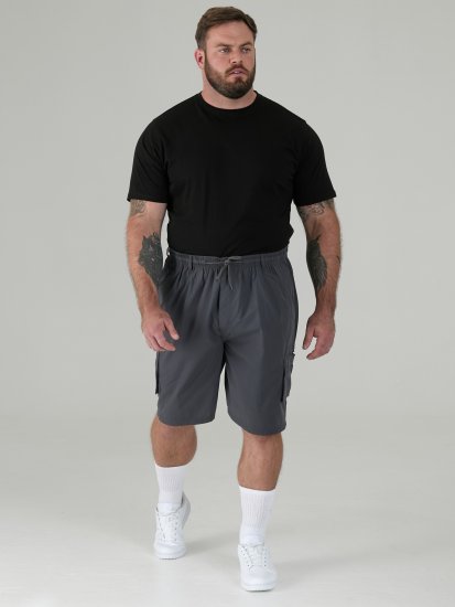 D555 Nick Short Cargo avec Taille Élastique Gris - Shorts - Shorts hommes grande taille