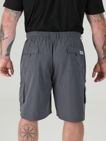 D555 Nick Short Cargo avec Taille Élastique Gris - Shorts - Shorts hommes grande taille