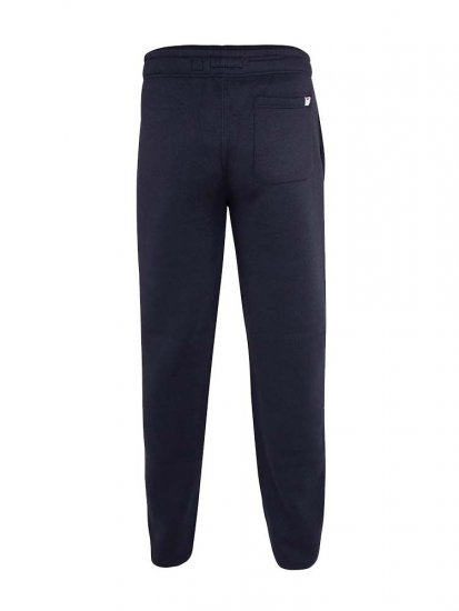 D555 Mayson Embroidered And Applique Open Hem Jogger With Drawcord Navy - Pantalons/shorts de survêtement - Survêtement/jogging grandes tailles