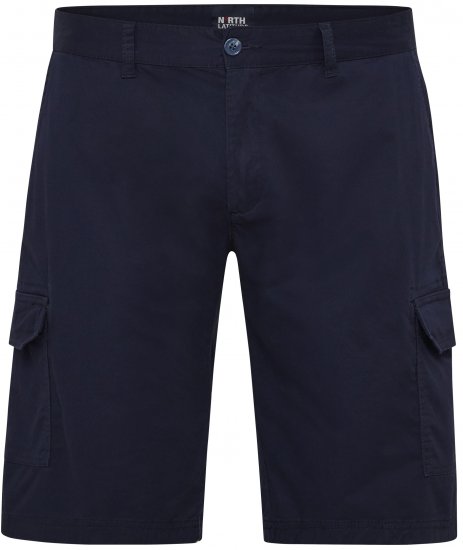 North Latitude 51133 short cargo bleu marine - Shorts - Shorts hommes grande taille