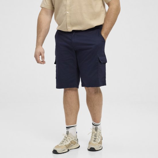 North Latitude 51133 short cargo bleu marine - Shorts - Shorts hommes grande taille