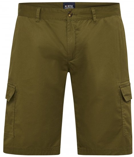North Latitude 51133 short cargo vert militaire - Shorts - Shorts hommes grande taille