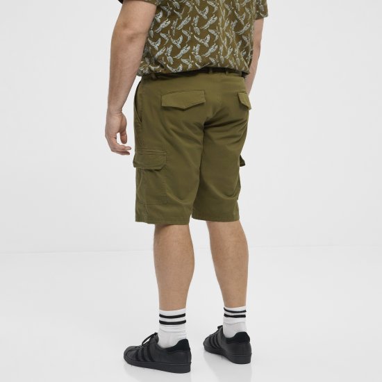 North Latitude 51133 short cargo vert militaire - Shorts - Shorts hommes grande taille
